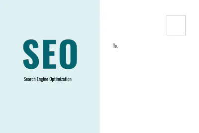 Free SEO Postcard Template to Edit Online