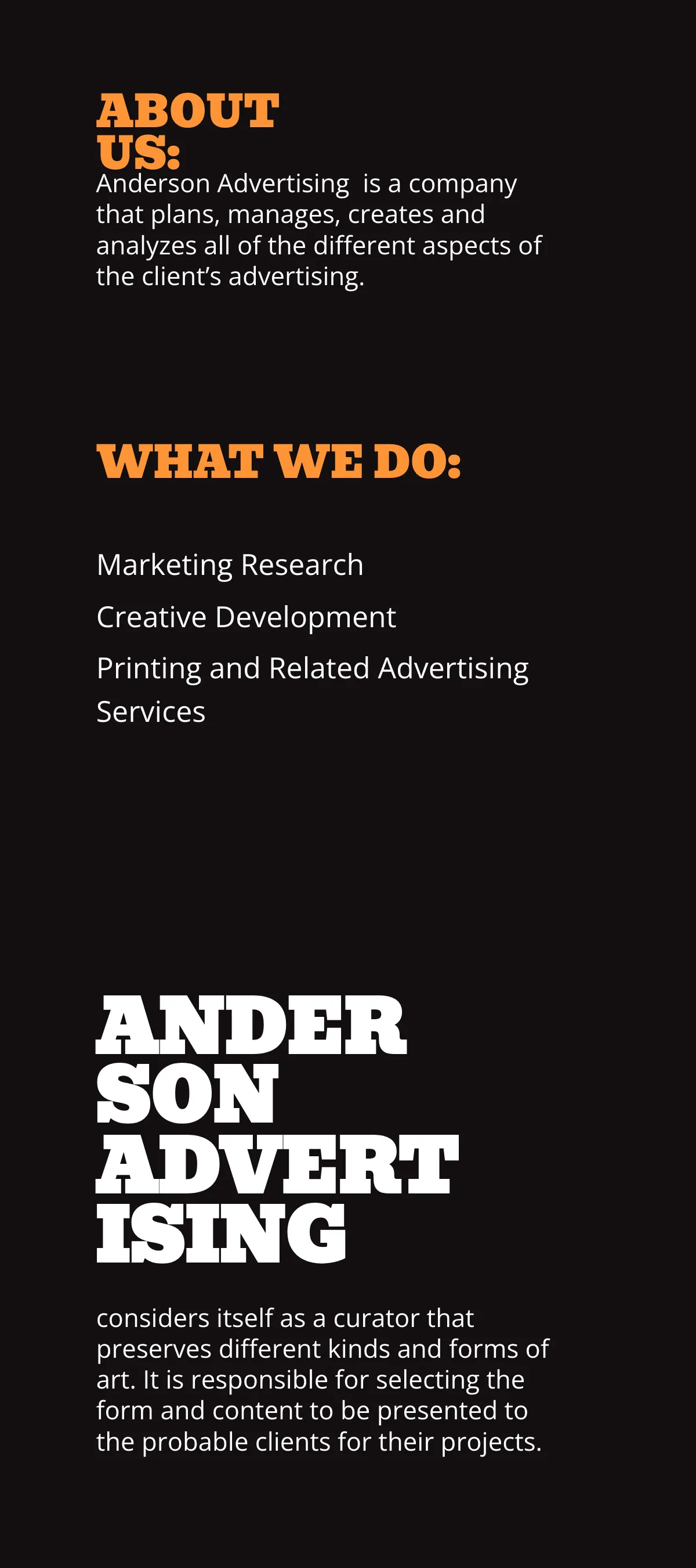 Free Advertising Agency DL Card Template to Edit Online