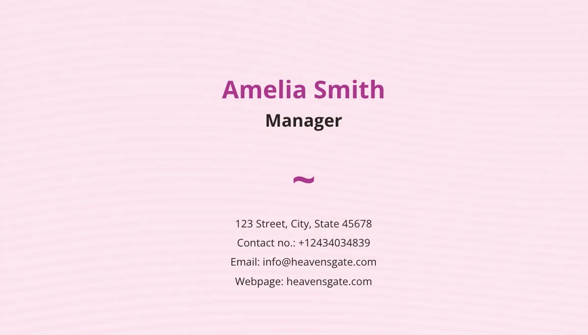 Free Massage Business Card Template to Edit Online