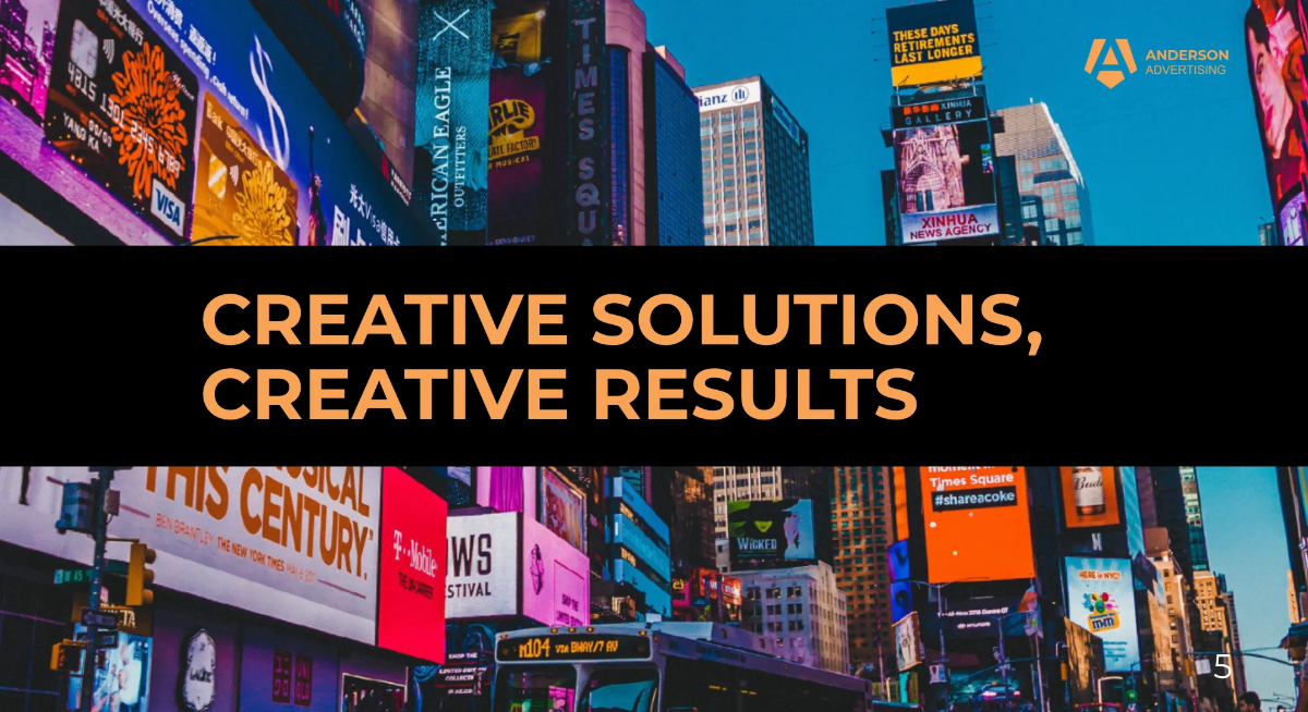 Free Advertising Agency Presentation Template to Edit Online