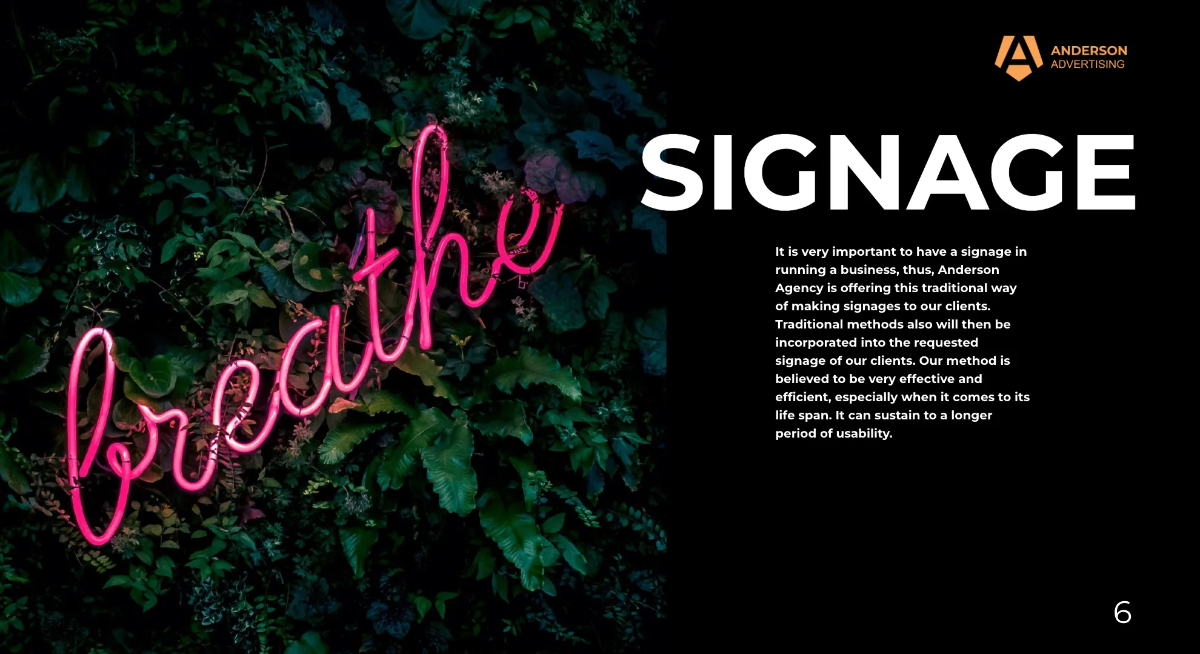 Free Advertising Agency Presentation Template to Edit Online