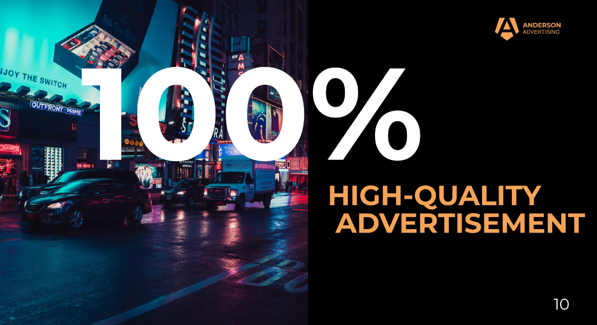 Free Advertising Agency Presentation Template to Edit Online