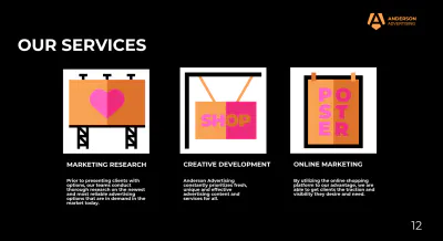 Free Advertising Agency Presentation Template to Edit Online
