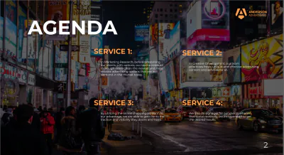 Free Advertising Agency Presentation Template to Edit Online