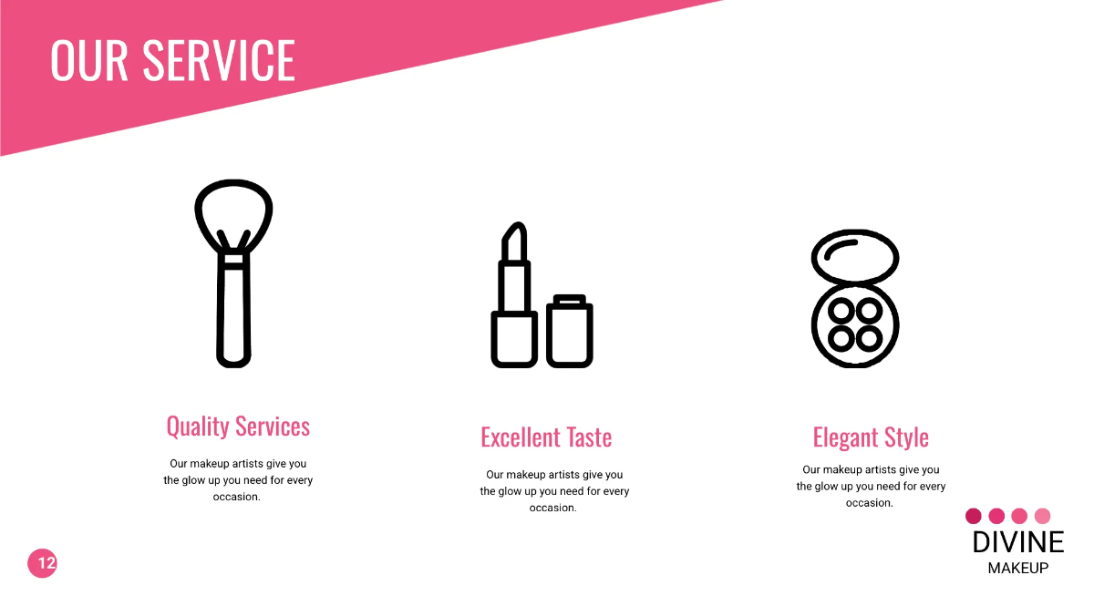 Free Makeup Artist Presentation Template to Edit Online