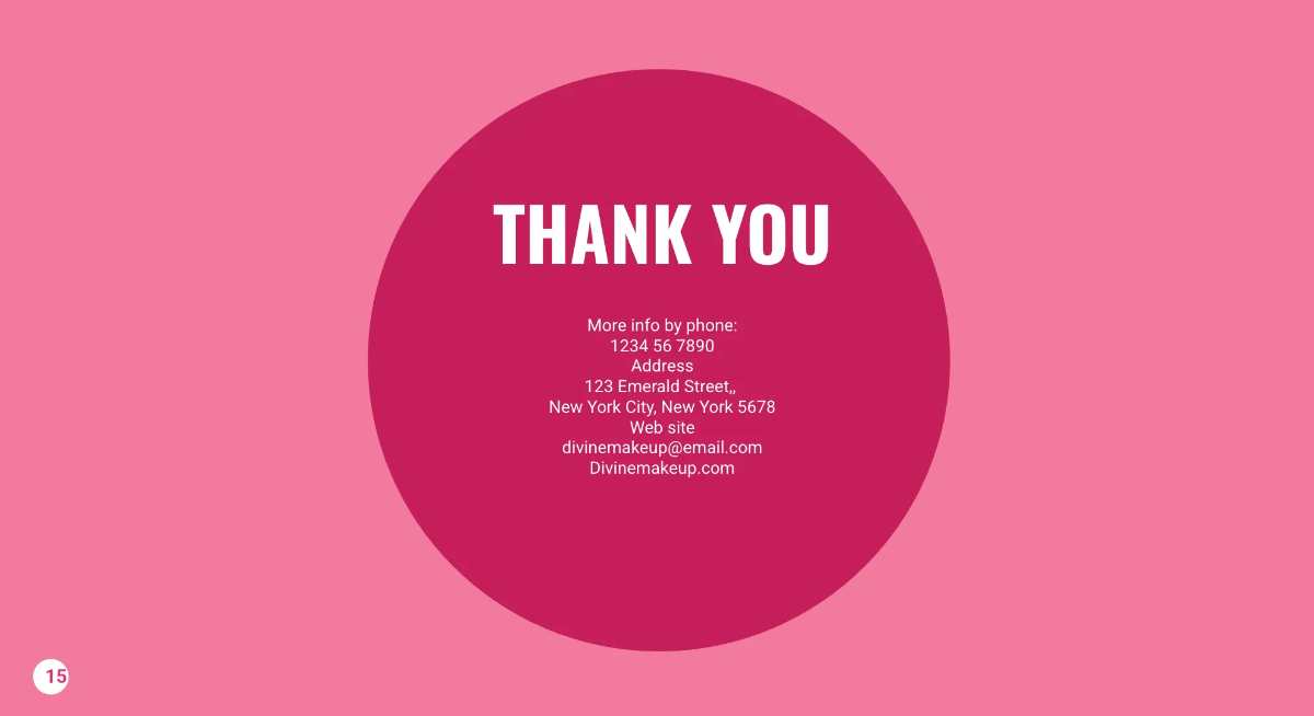 Free Makeup Artist Presentation Template to Edit Online