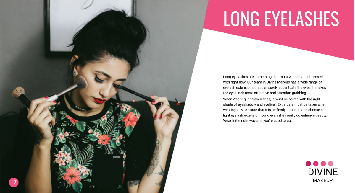 Free Makeup Artist Presentation Template to Edit Online