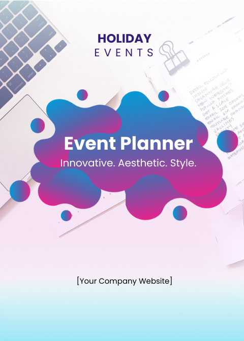 Event Planner Table Tent