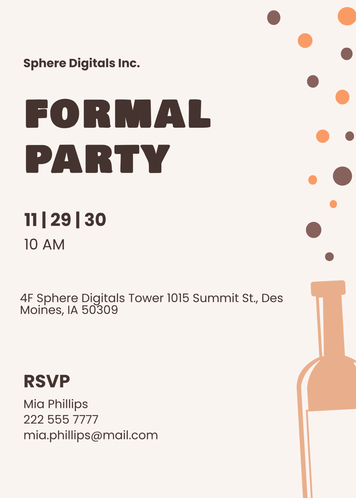 Formal Party Invitation