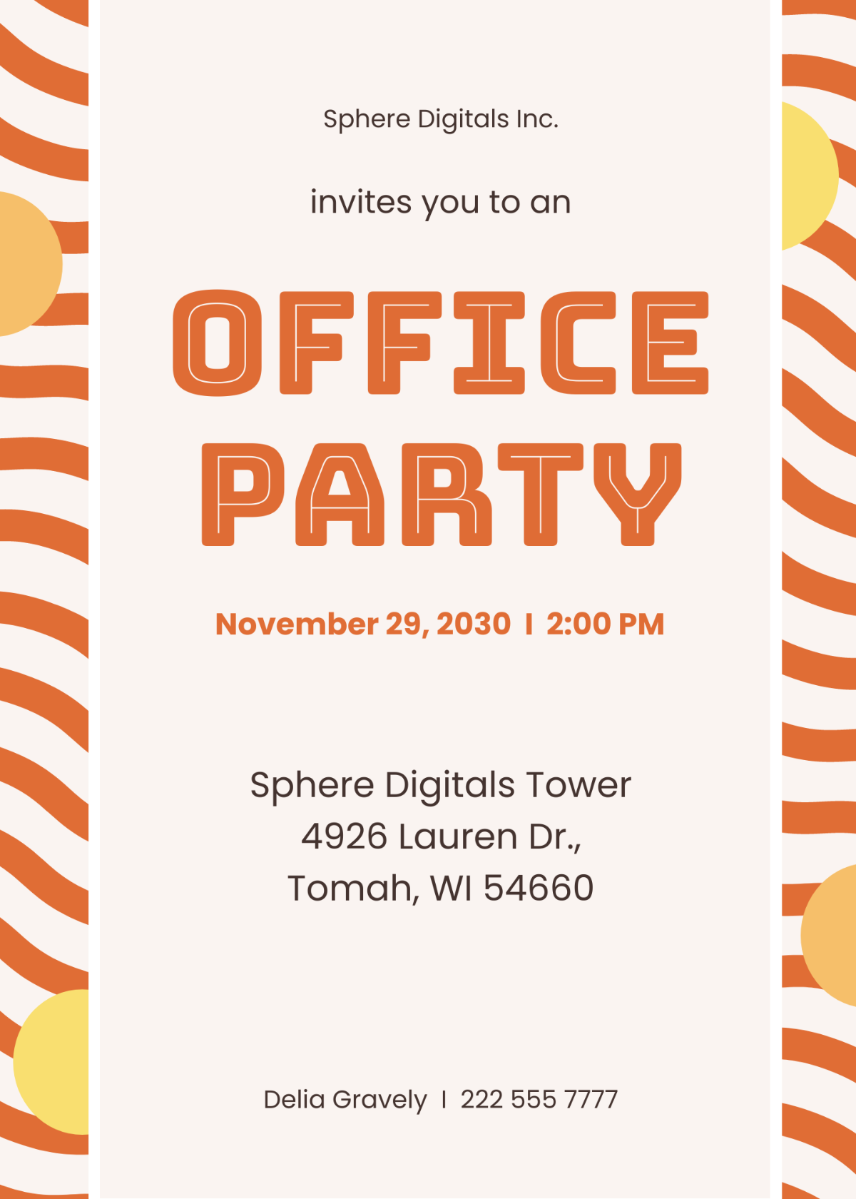 FREE Office Invitation Edit Online & Download