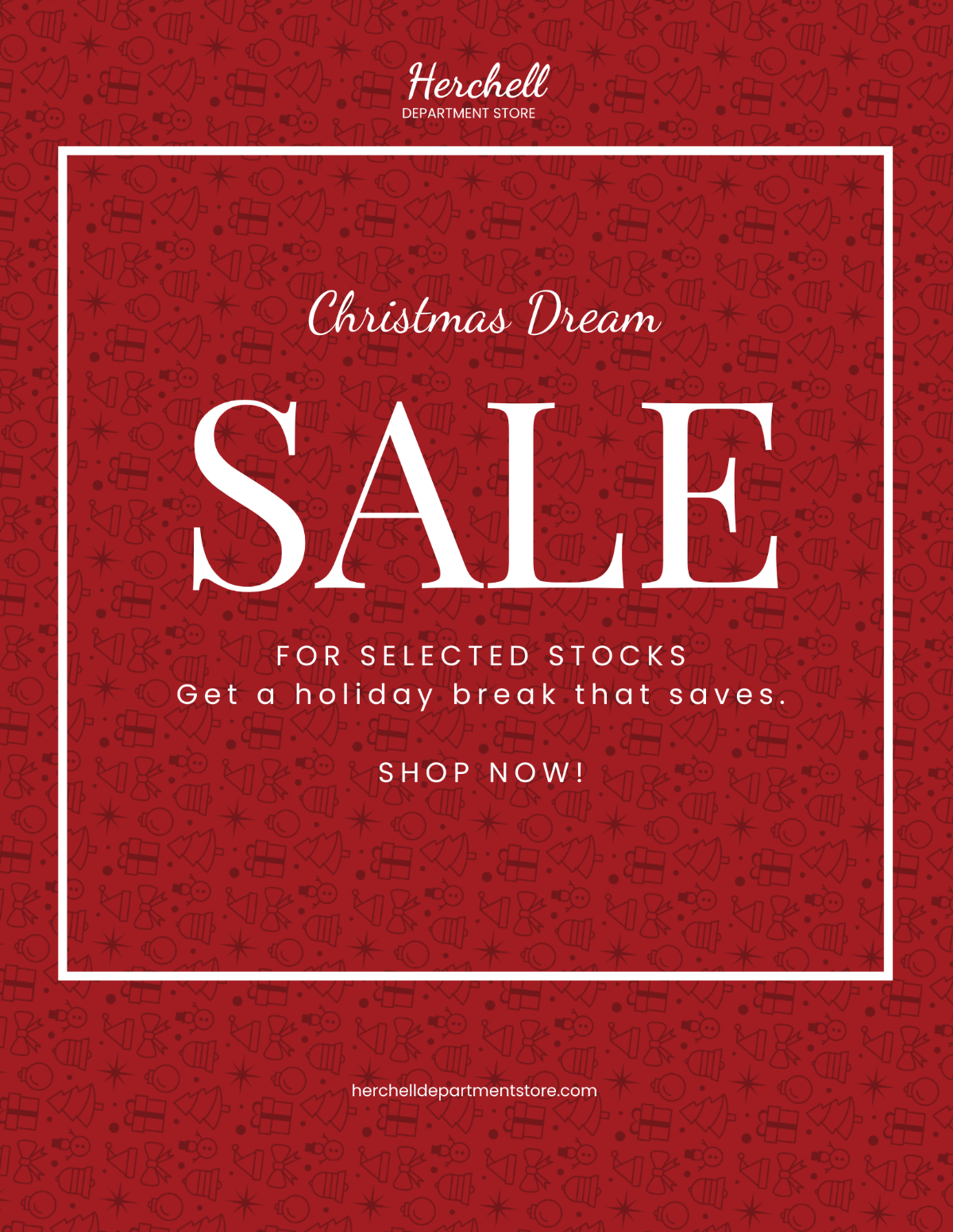 Christmas Dreams Sale Flyer