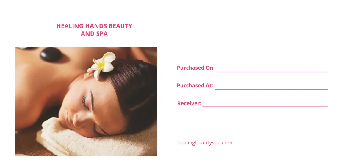 Free Beauty Spa Voucher Template to Edit Online