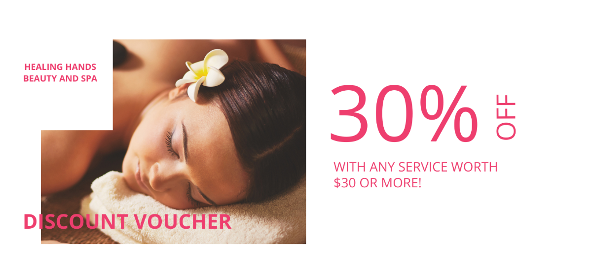 Beauty Spa Voucher Template - Edit Online & Download