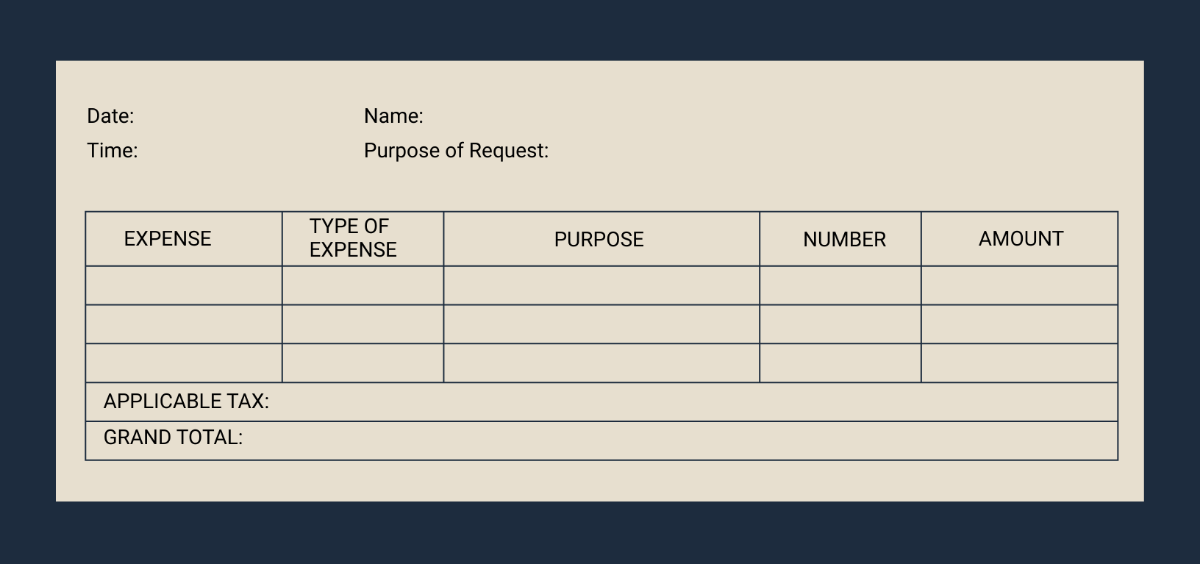 Free Daily Expense Voucher Template