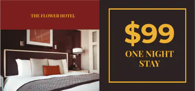 Free Hotel Gift Voucher Template to Edit Online