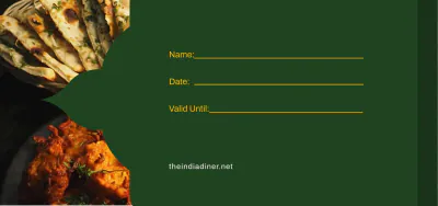 Free Meal Dinner Voucher Template to Edit Online