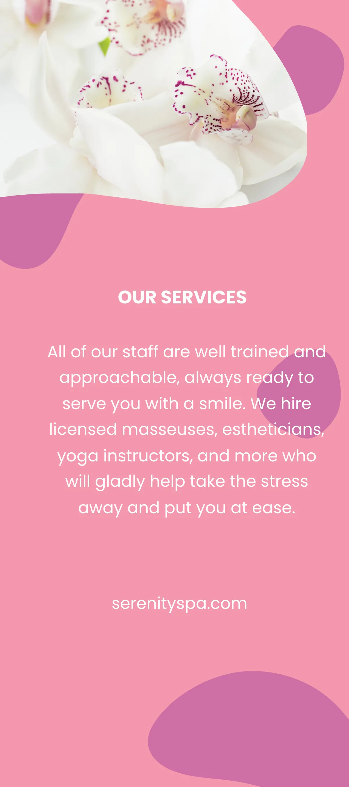 Free Spa DL Card Template to Edit Online