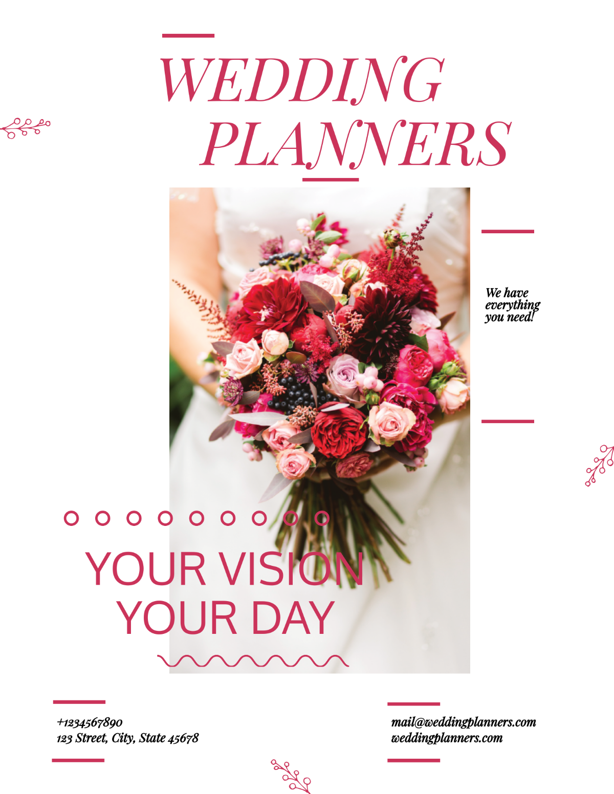 Wedding Planners Flyer Template - Edit Online & Download