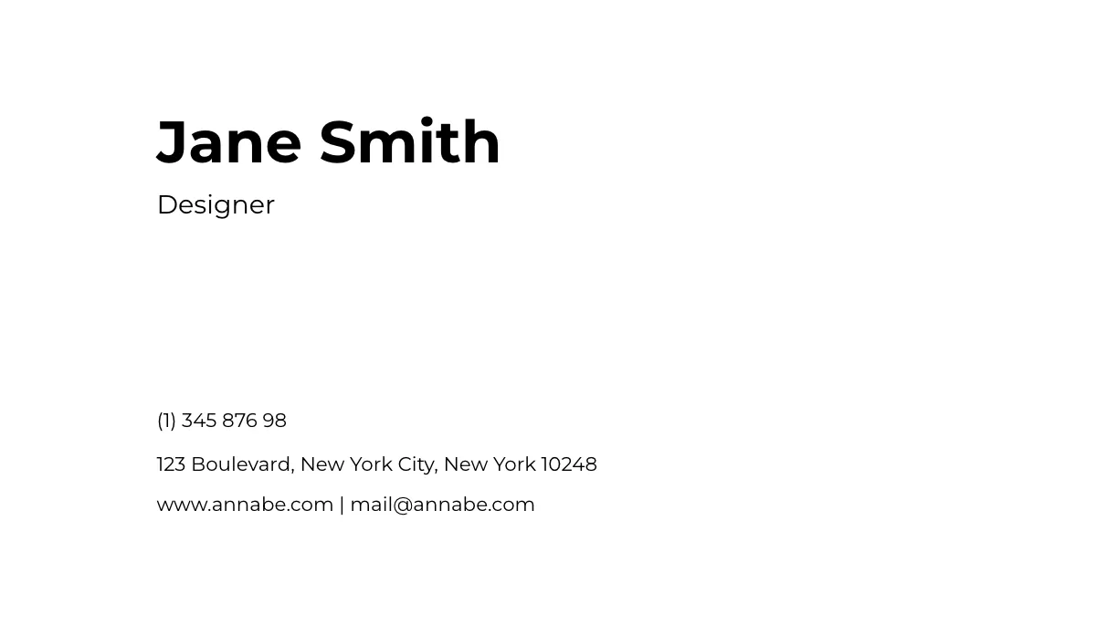 Free Fashion Designer Business Card Template to Edit Online