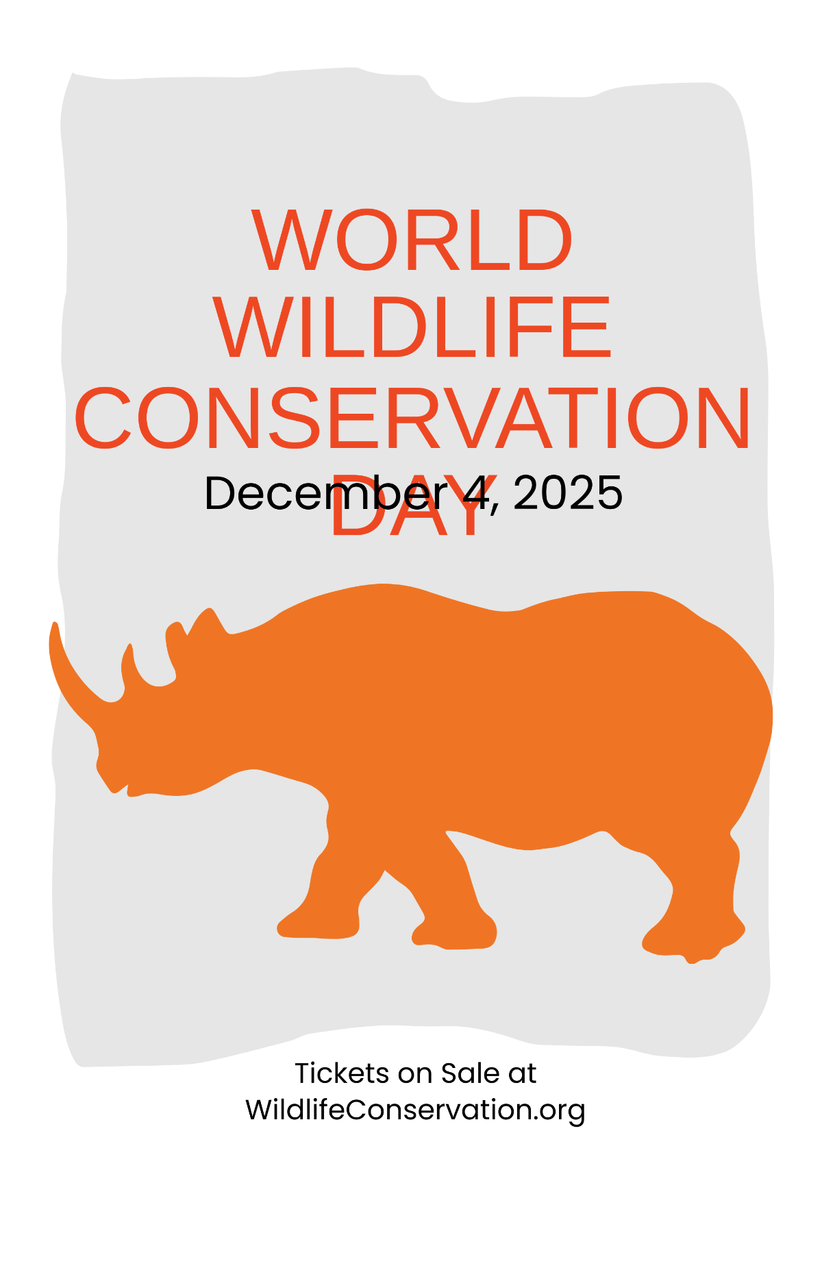 World Wildlife Conservation Day Poster Template