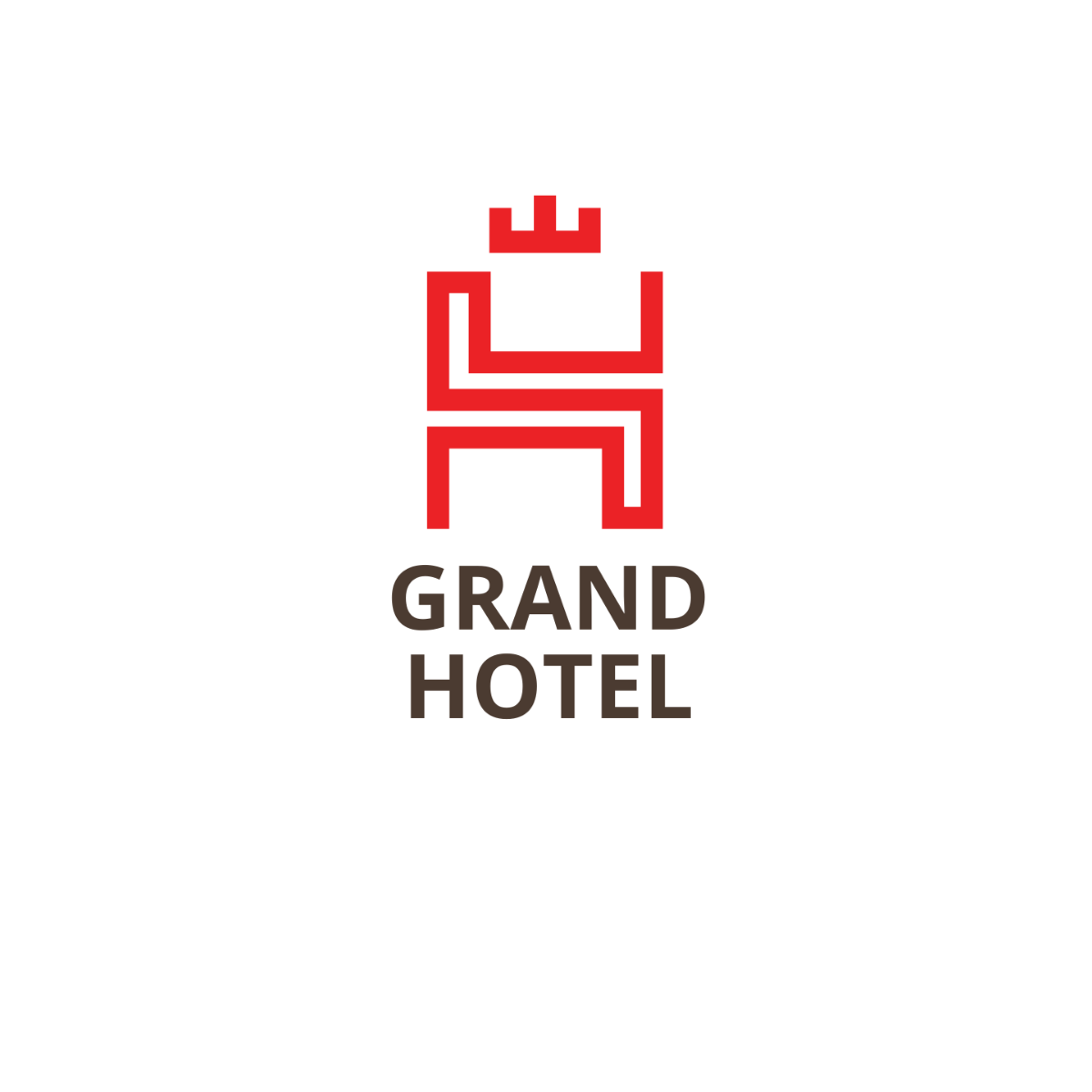 Grand Hotel Logo Template