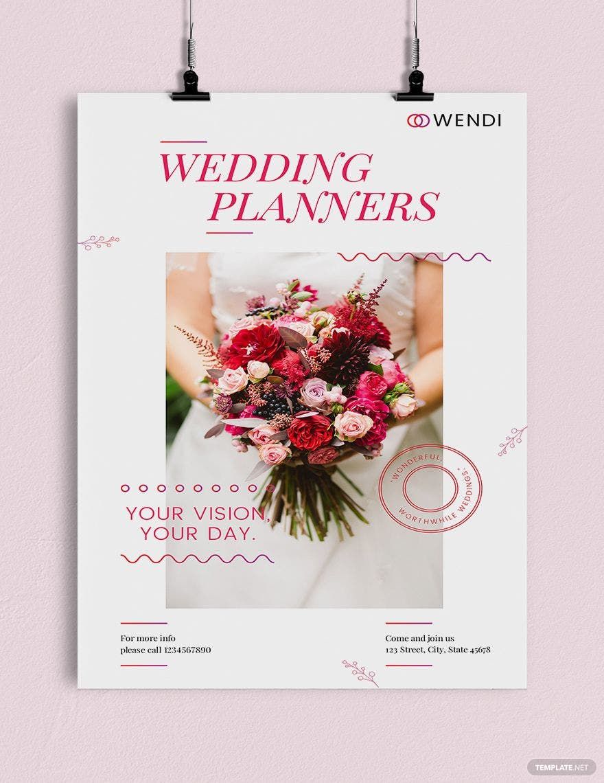Wedding Planners Poster Editable