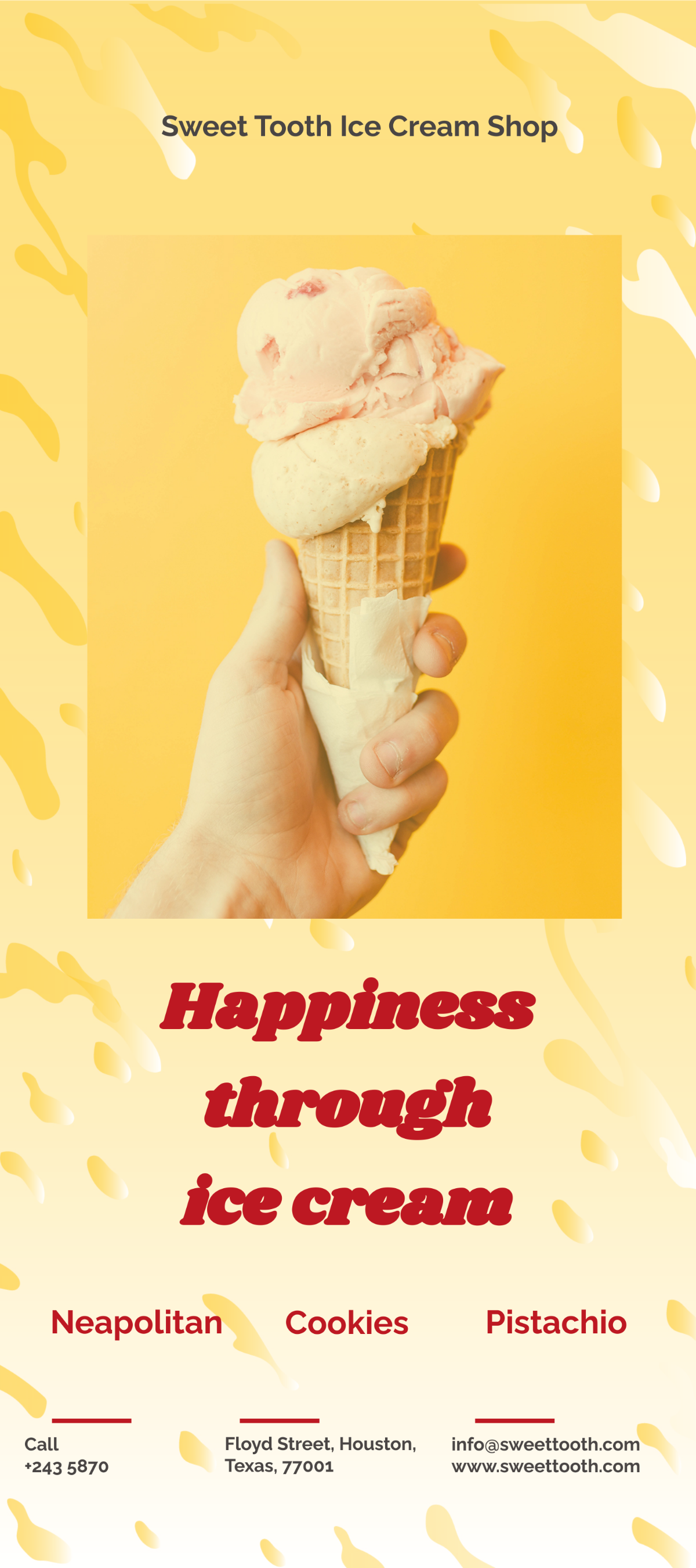 Ice Cream Rackcard Template - Edit Online & Download