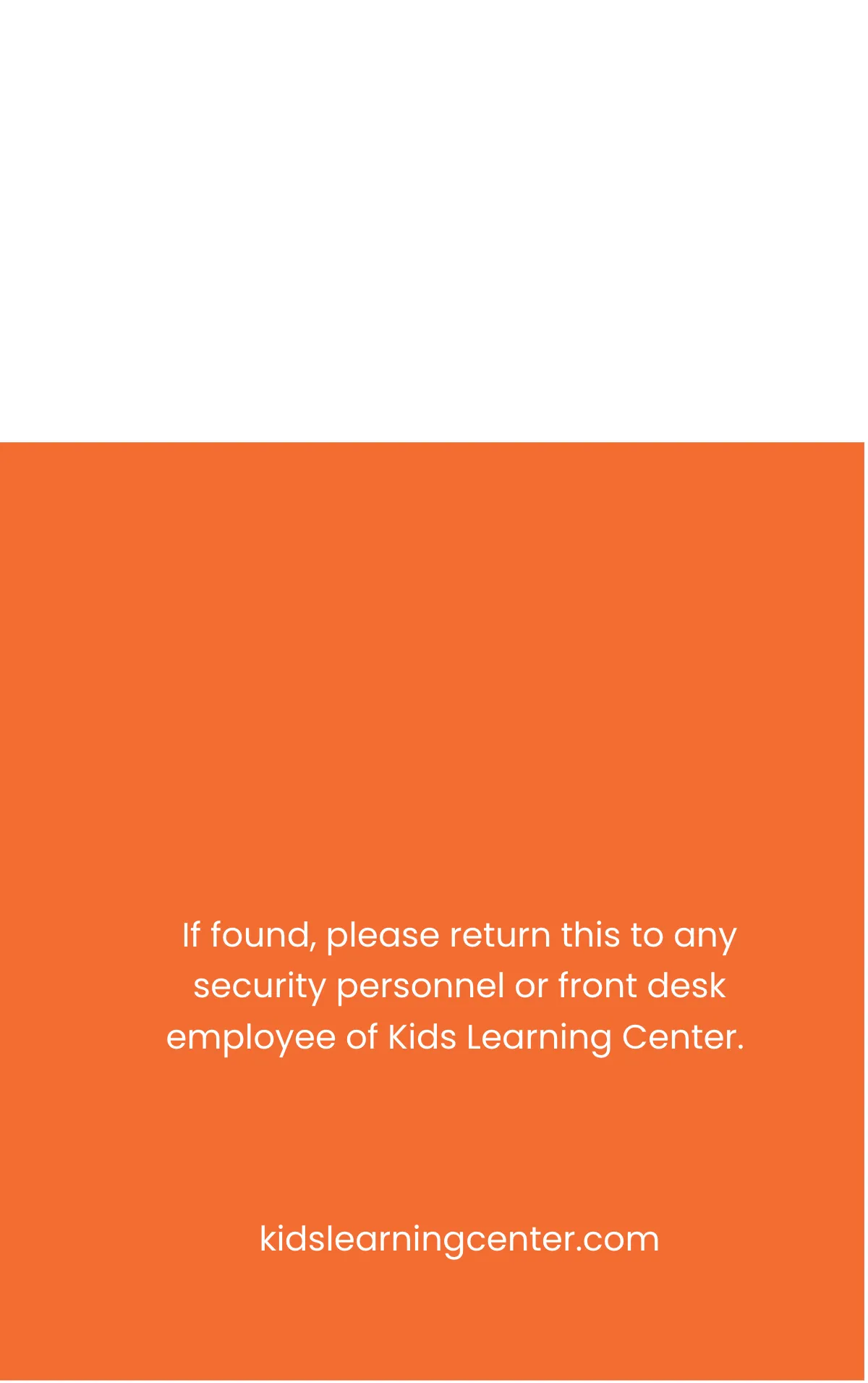 Free Daycare Identity Card Template to Edit Online