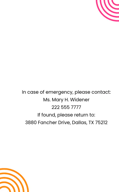 Free Daycare Teacher ID Card Template to Edit Online