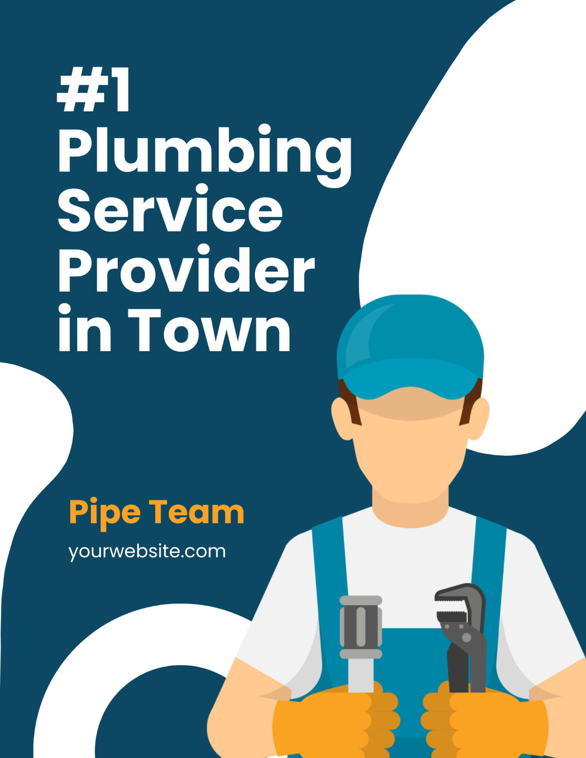 Plumbing Service Flyer Template - Edit Online & Download