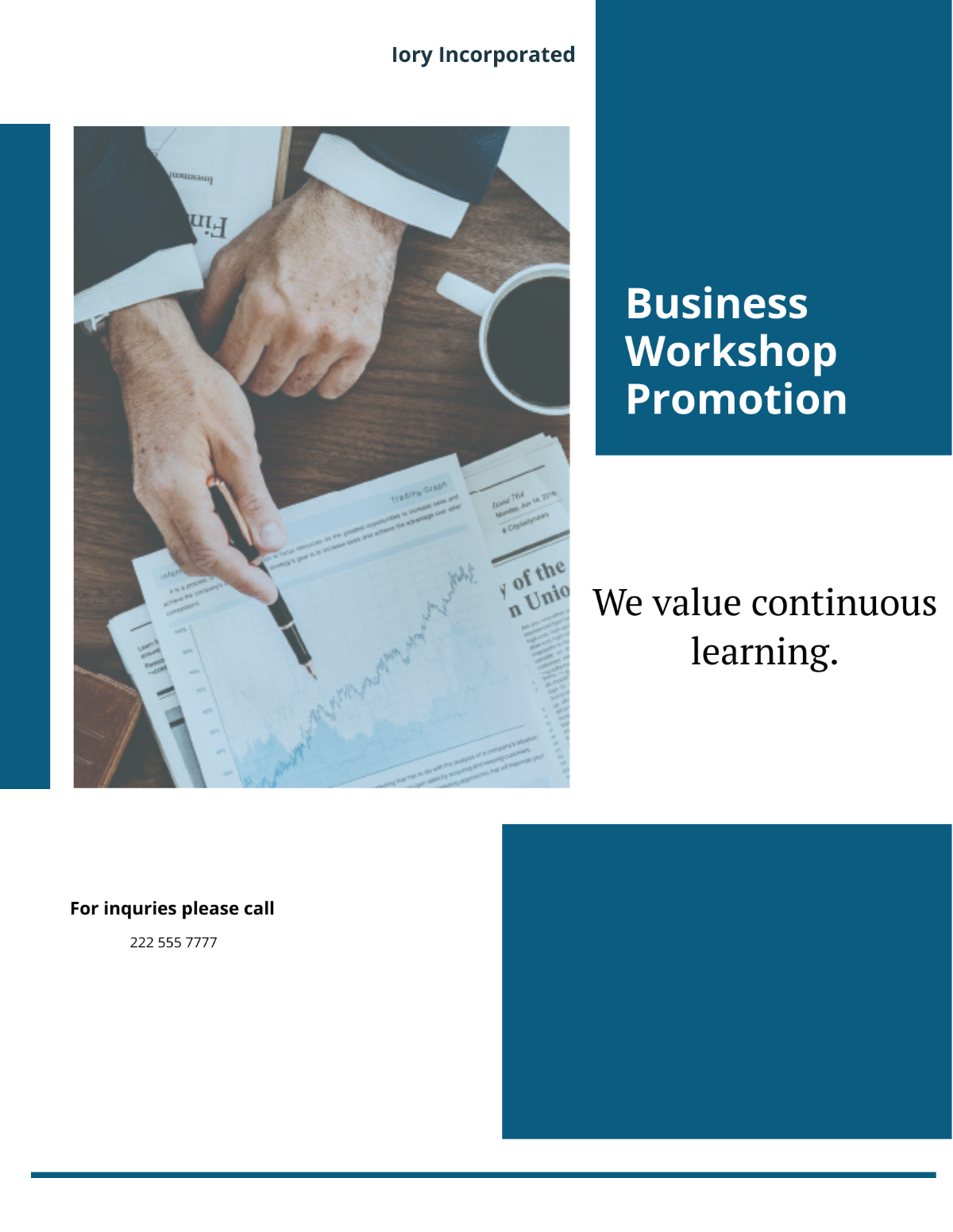 Business Workshop Promotion Flyer Template