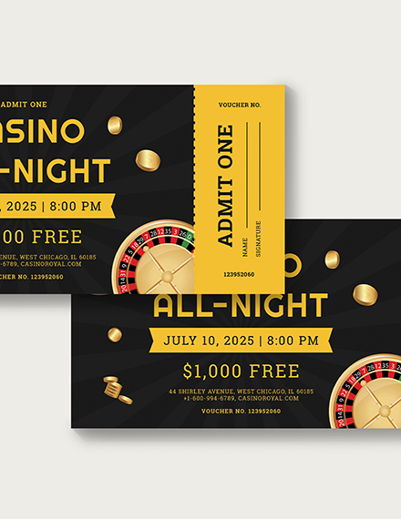Casino Gutschein Vorlage Casino Gutschein Vorlage