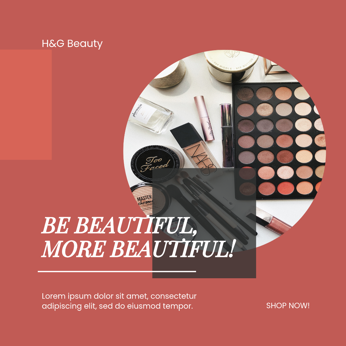 Free Beauty Instagram Ad Template to Edit Online