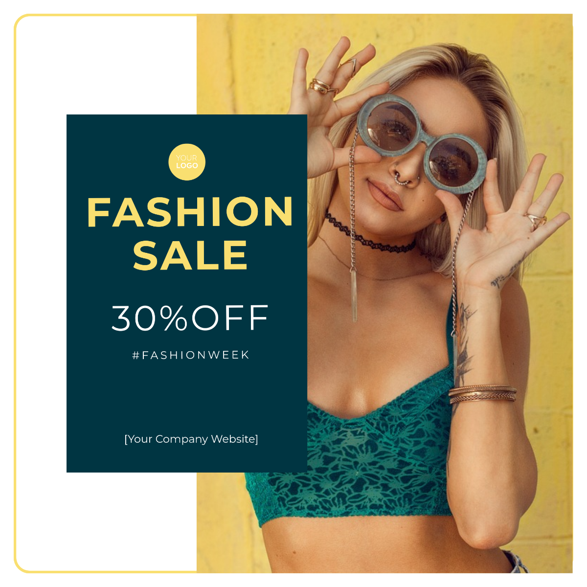 Free Fashion Instagram Ad Template to Edit Online