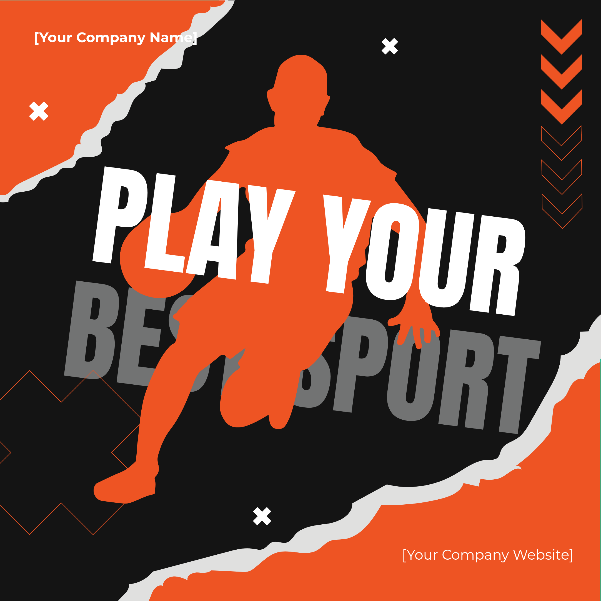 Free Sports Instagram Ad Post Template to Edit Online