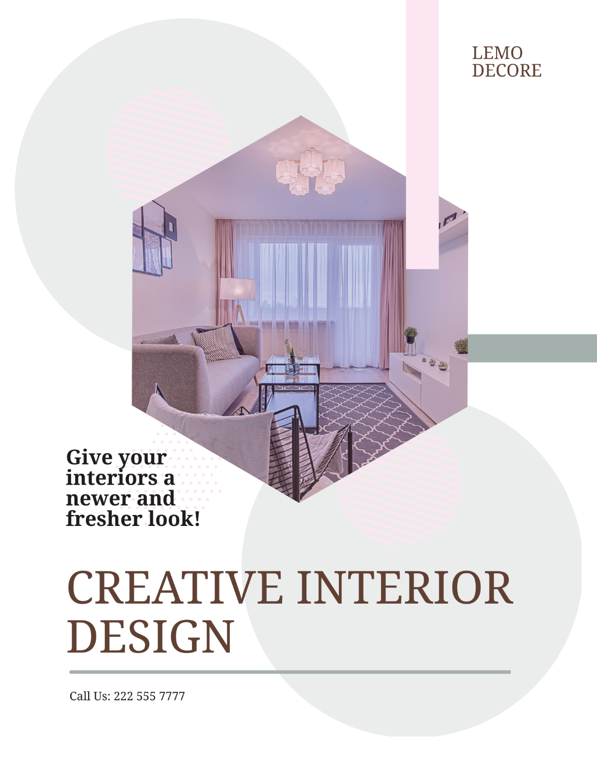 Free Creative Interior Design Flyer Template
