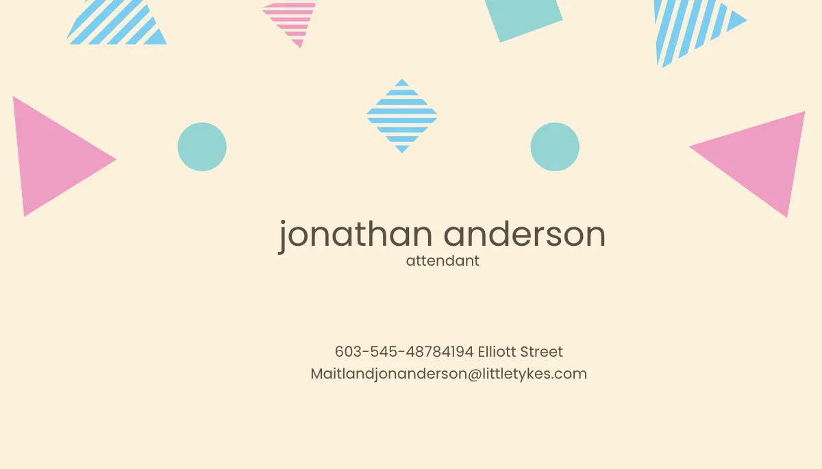 Free DayCare Business Card Template to Edit Online Free DayCare Business Card Template to Edit Online