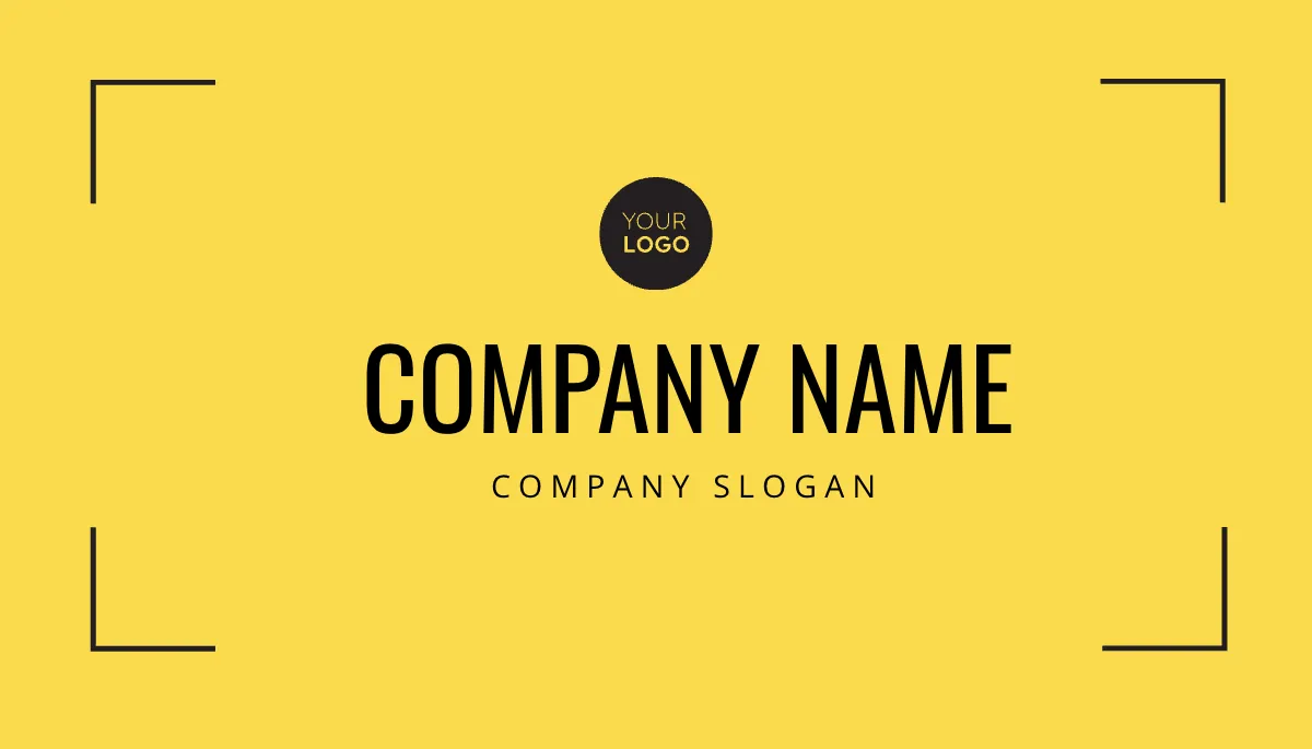 Free Yellow Business Card Template to Edit Online
