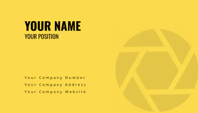 Free Yellow Business Card Template to Edit Online