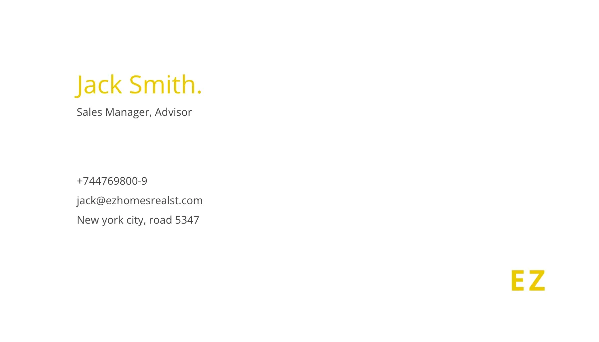 Free Real Estate Sales Manager Business Card Template to Edit Online Free Real Estate Sales Manager Business Card Template to Edit Online