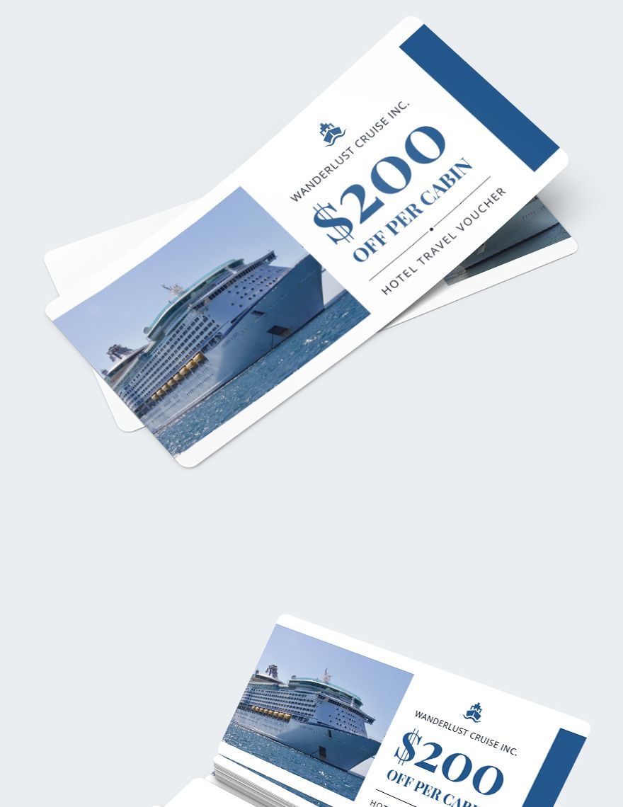 Free Cruise Travel Voucher Template Download in Word, Illustrator