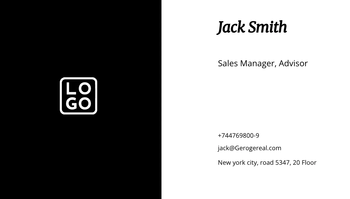 Free Elegant Real Estate Business Card Template to Edit Online