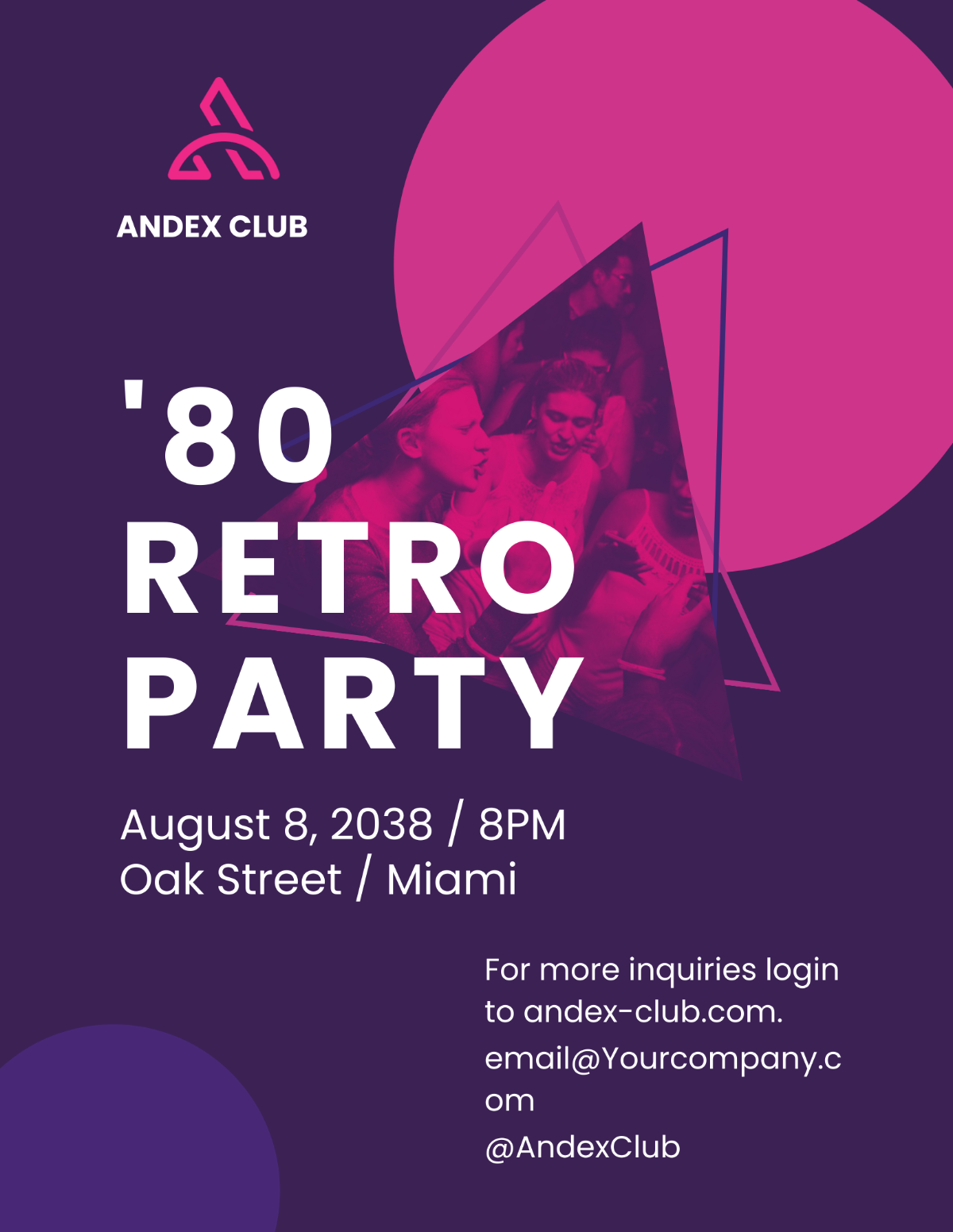 80s Party Flyer