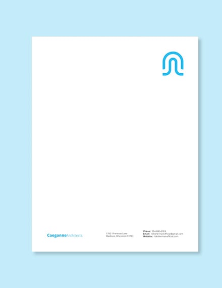 architecture firm letterhead