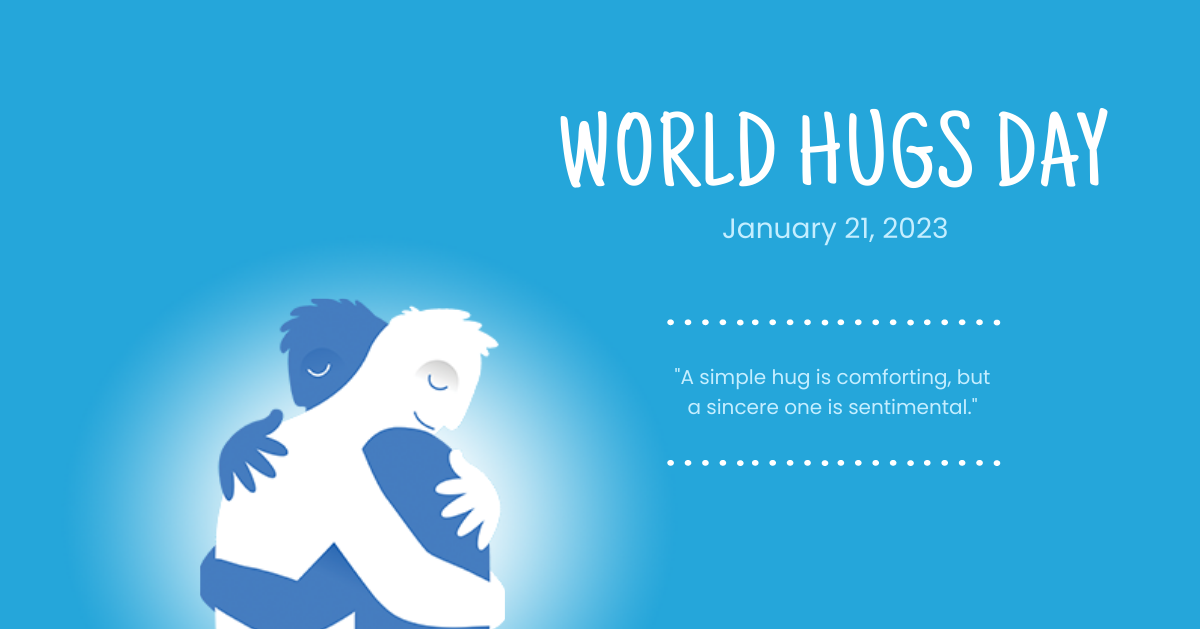 Free World Hug Day Linkedin Post Template
