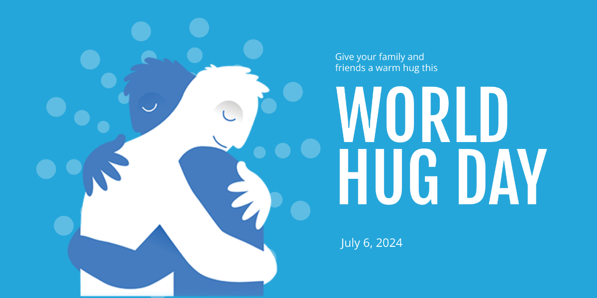 Free World Hug Day Twitter Post Template