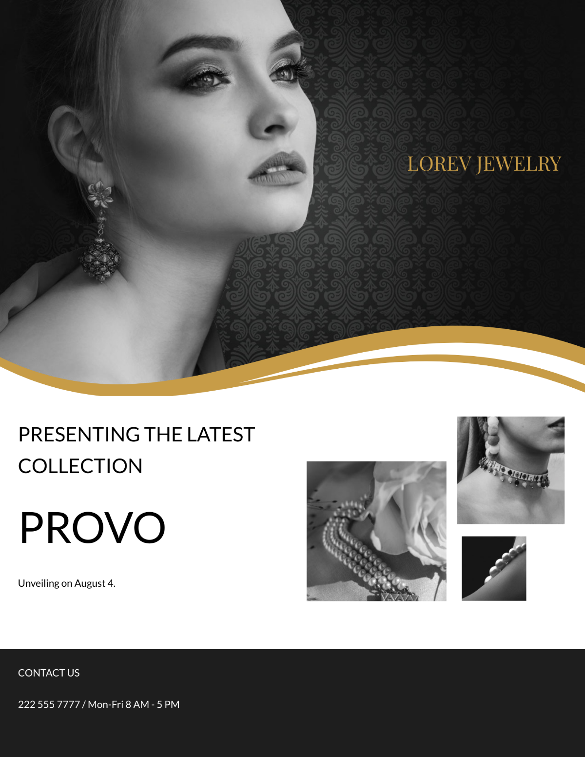 Jewellery Promotion Flyer Template - Edit Online & Download