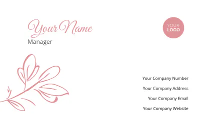 Free Beauty Business Card Template to Edit Online
