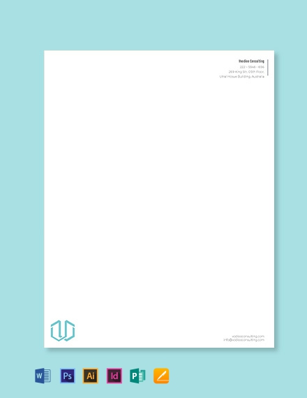 Business Letterhead Template - Word, Apple Pages, PSD, PDF, Publisher ...