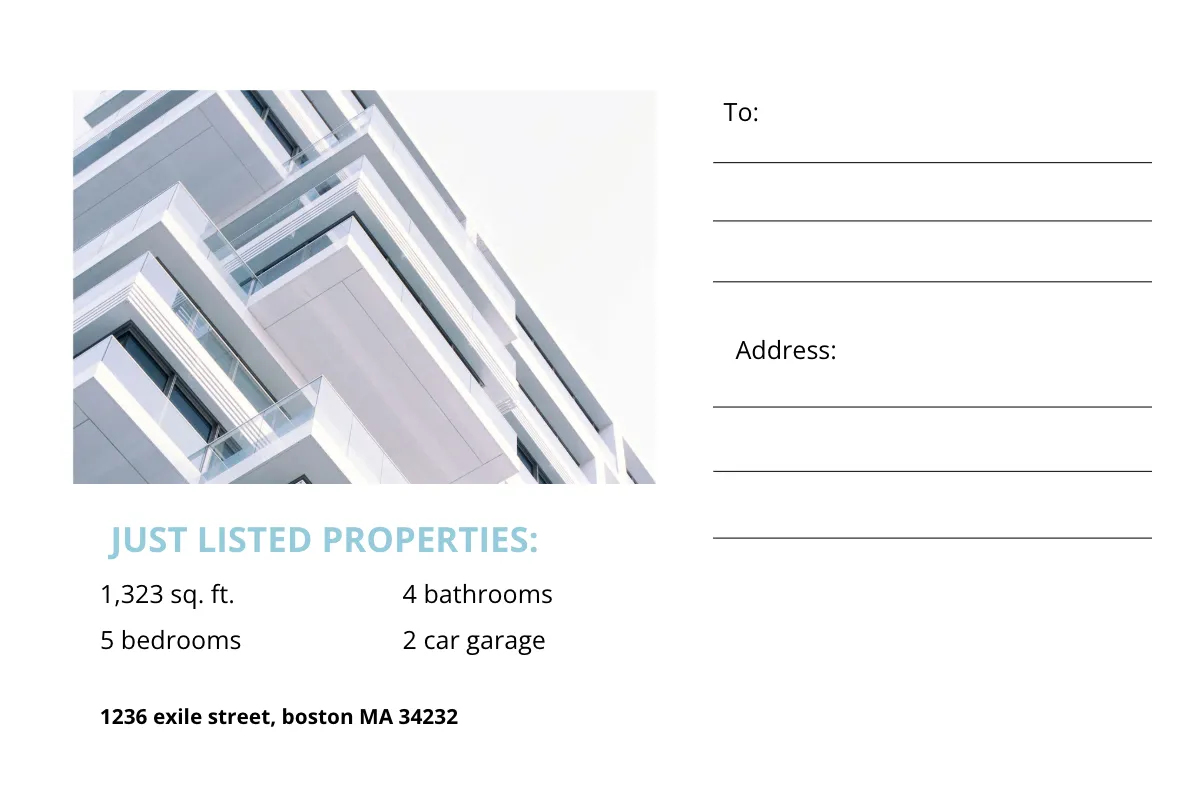 Free Realtor Postcard Template to Edit Online